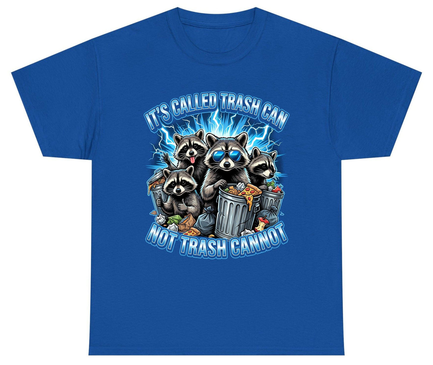 It's Called Trash Can Not Trash Cannot raccoons Youth T-Shirt Royal product mockup