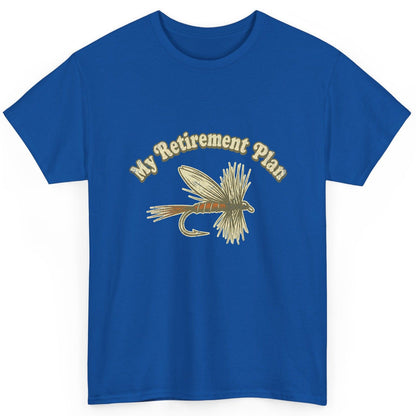 My Retirement Plan fly fishing T-Shirt Royal product mockup
