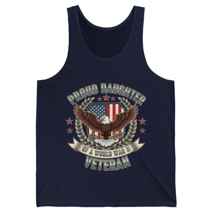 Proud Daughter of a World War Ii Veteran wwii veteran Tank Top Navy product mockup