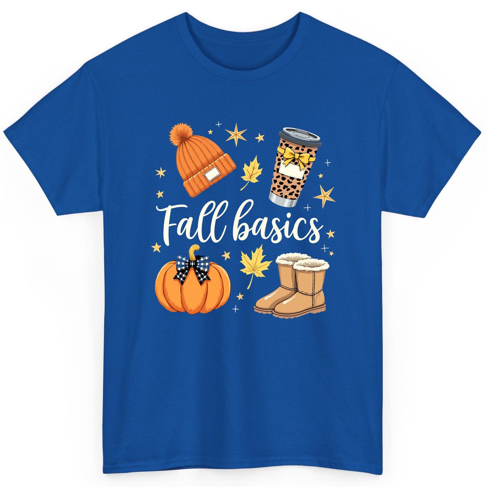 Fall Basics autumn essentials T-Shirt Royal product mockup
