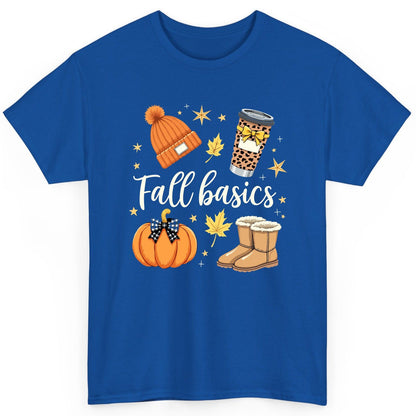 Fall Basics autumn essentials T-Shirt Royal product mockup