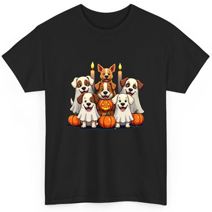 Cute Ghost Dogs Halloween Halloween dogs T-Shirt Black product mockup