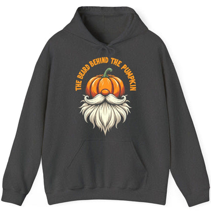 The Beard Behind the Pumpkin Halloween gnome Hoodie Dark Heather product mockup