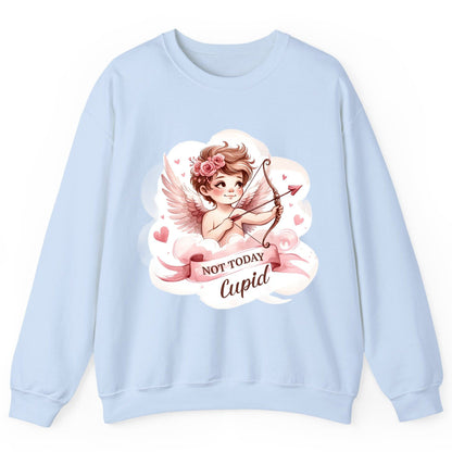 Not Today Cupid cupid Sweatshirt Light Blue product mockup