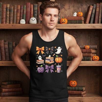 Spooky Season Halloween Tank Top Black lifestyle mockup