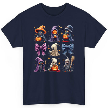 Spooky Cute Halloween Characters Halloween characters T-Shirt Navy product mockup