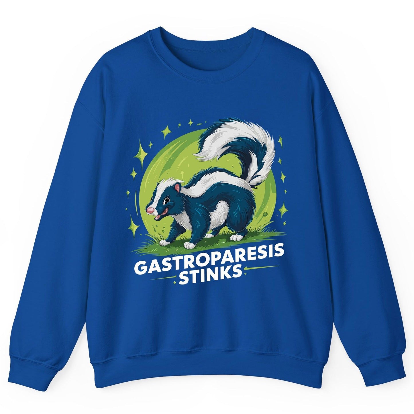 Gastroparesis Stinks gastroparesis awareness Sweatshirt Royal product mockup