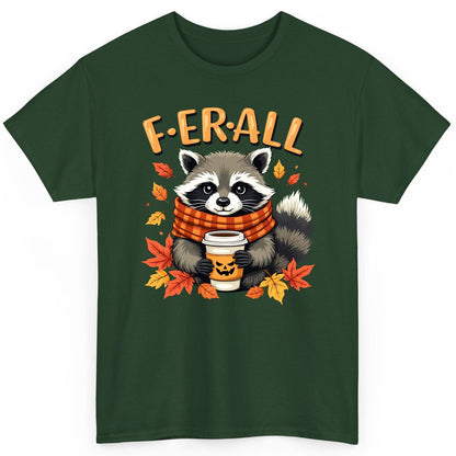 F ER All raccoon T-Shirt Forest Green product mockup