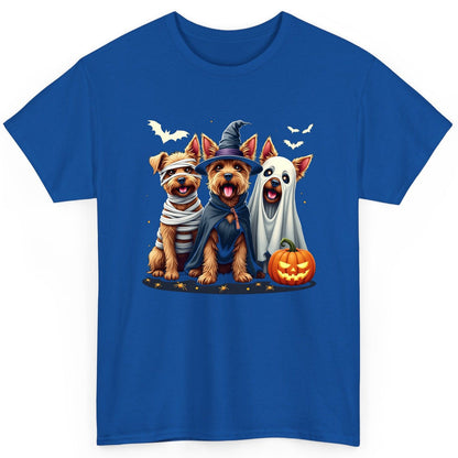 Cute Dogs Halloween Costumes dogs in Halloween costumes T-Shirt Royal product mockup