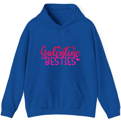Galentine Besties galentine's day Hoodie Royal product mockup