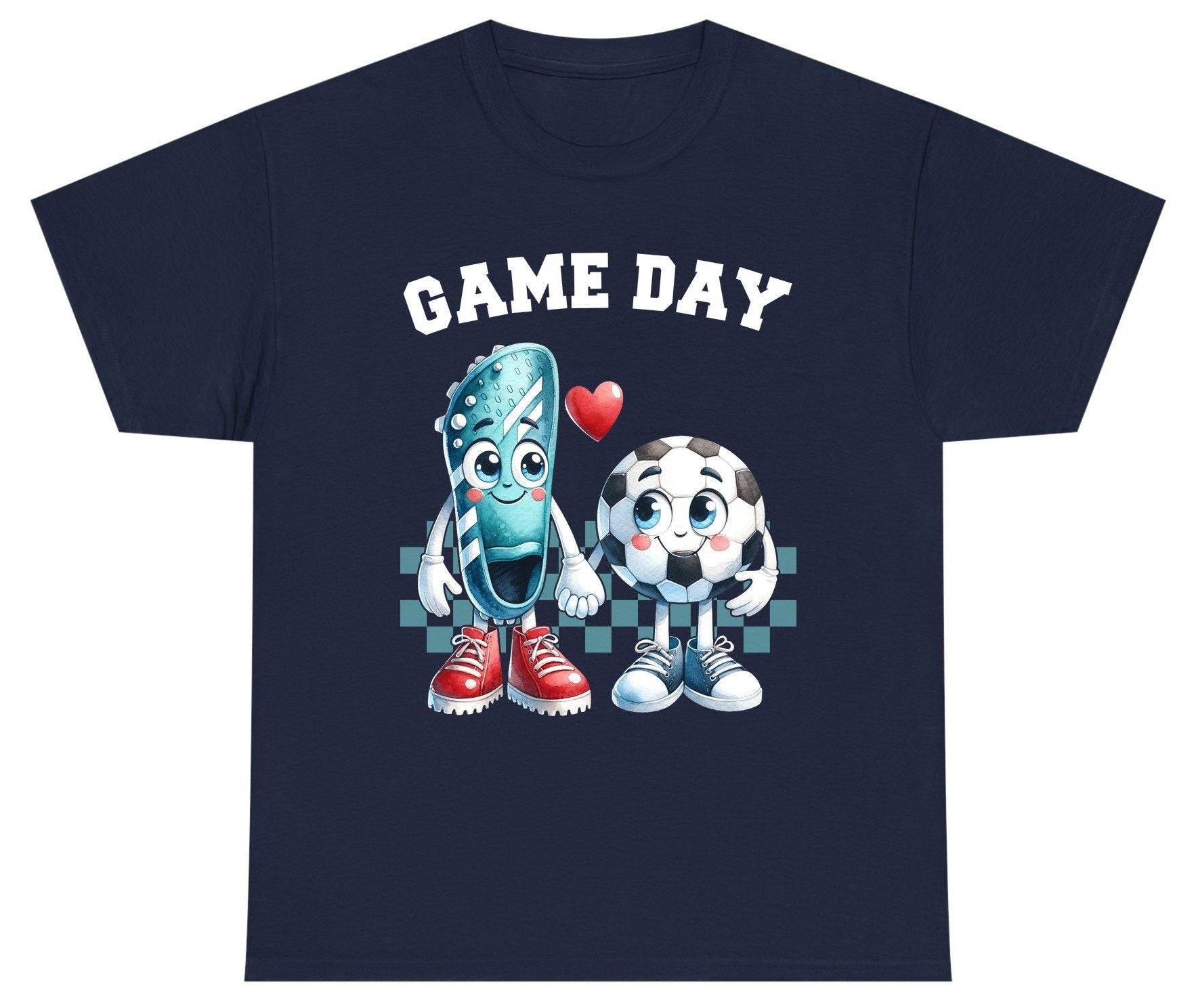 Game Day soccer Youth T-Shirt Navy product mockup