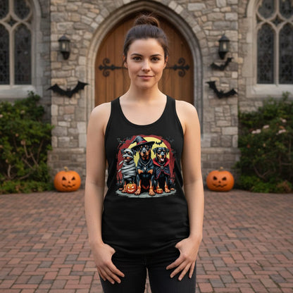Rottweiler Halloween Costumes rottweiler Tank Top Black lifestyle mockup