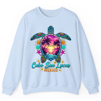Cabo San Lucas Mexico sea turtle Sweatshirt Light Blue product mockup