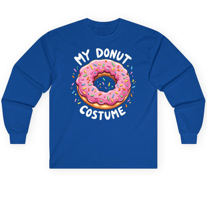 My Donut Costume donut Long Sleeve Tee Royal product mockup