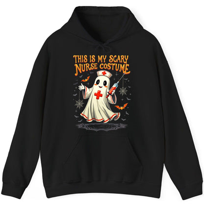 This Is My Scary Nurse Costume Halloween ghost nurse Hoodie Black product mockup
