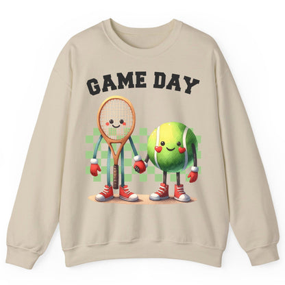 Game Day tennis Sweatshirt Sand product mockup