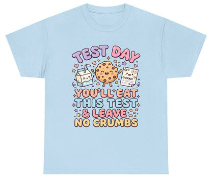 Test Day You'll Eat This Test & Leave No Crumbs Youth T-Shirt - product mockup - Light Blue