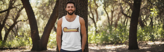 Believe in Yourself bigfoot Tank Top White lifestyle mockup