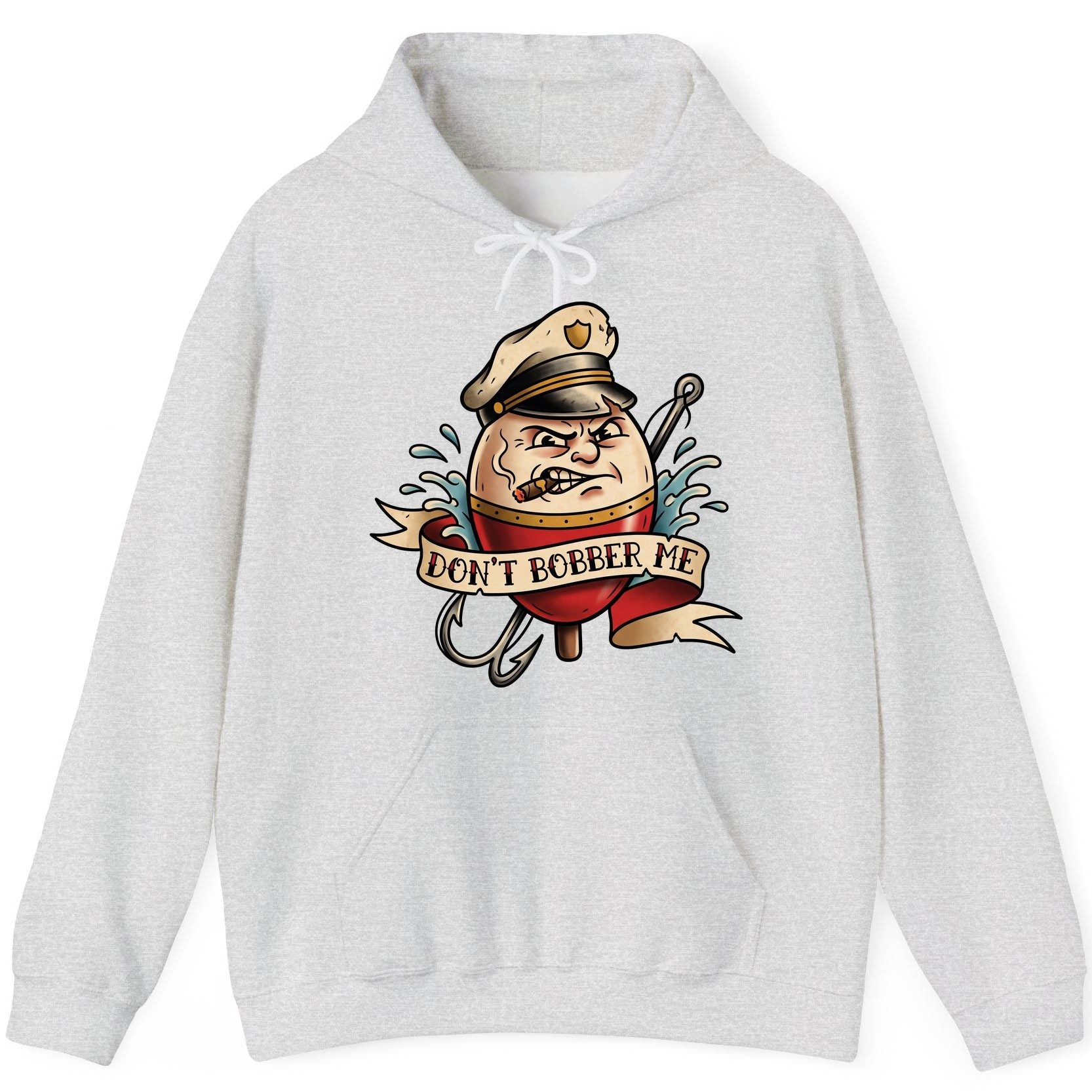 Don't Bobber Me fishing Hoodie Ash product mockup