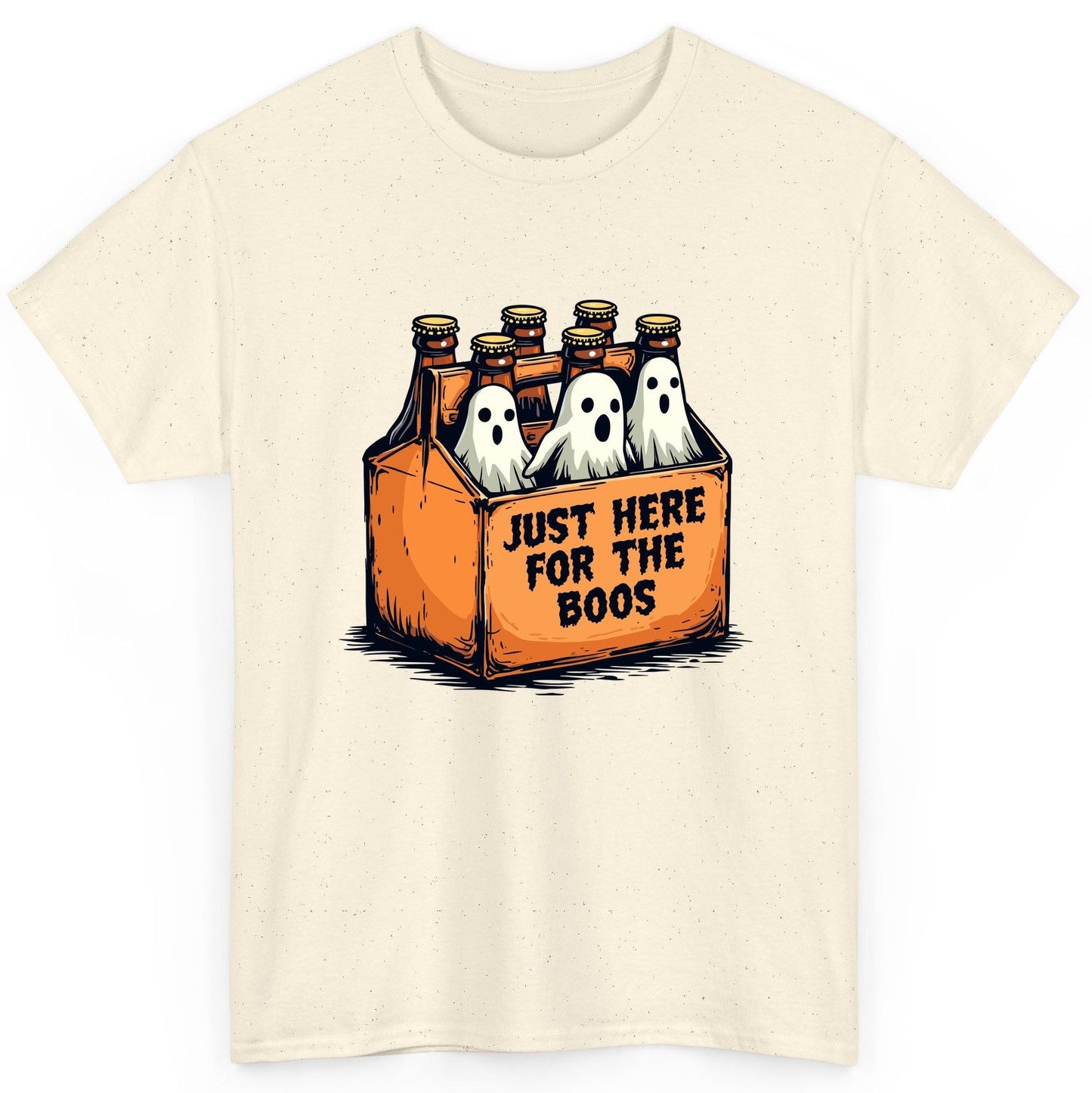 Just Here for the Boos Halloween T-Shirt Natural product mockup