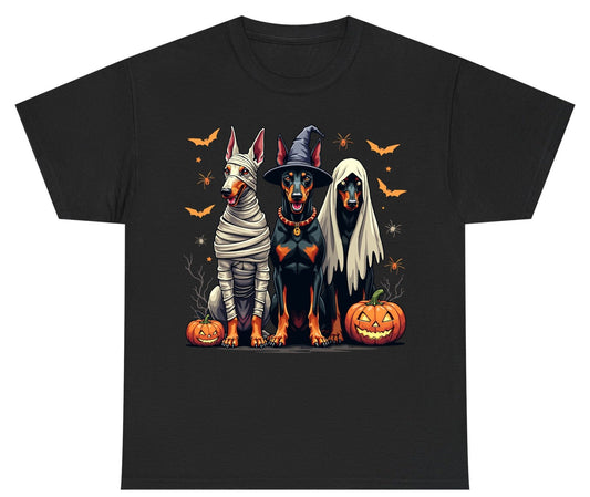 Halloween Doberman Trio doberman pinscher Youth T-Shirt Black product mockup
