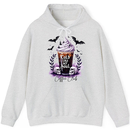 Cold Like My Soul gothic iced coffee Hoodie Ash product mockup