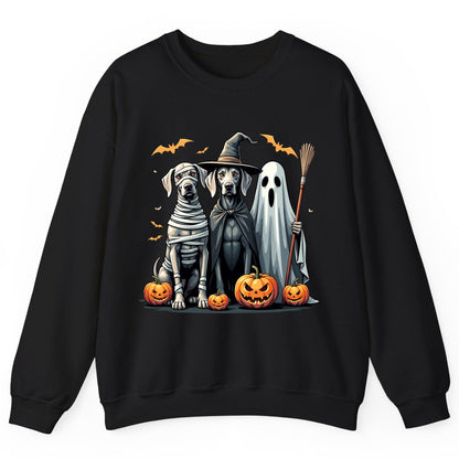 Halloween Weimaraner Dogs Halloween weimaraner dogs Sweatshirt Black product mockup