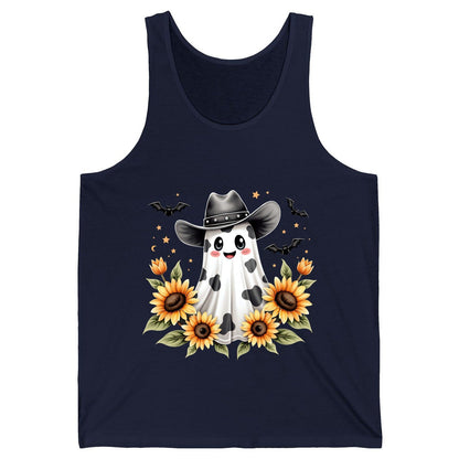 Cowboy Ghost Sunflowers cowboy ghost Tank Top Navy product mockup