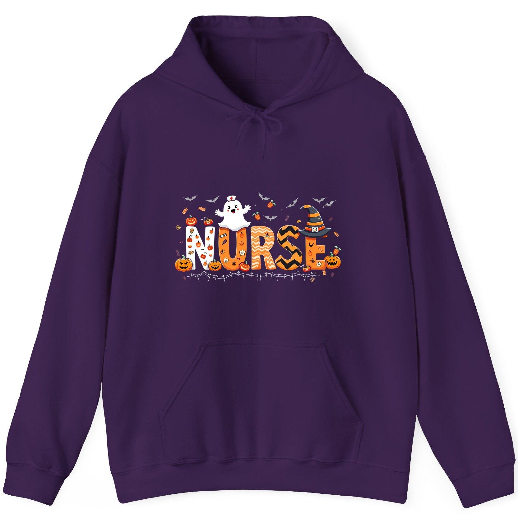 Nurse Halloween Hoodie Purple product mockup