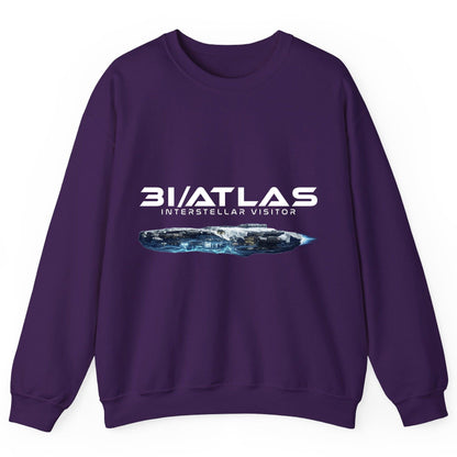 31 Atlas Interstellar Visitor sci-fi spaceship Sweatshirt Purple product mockup