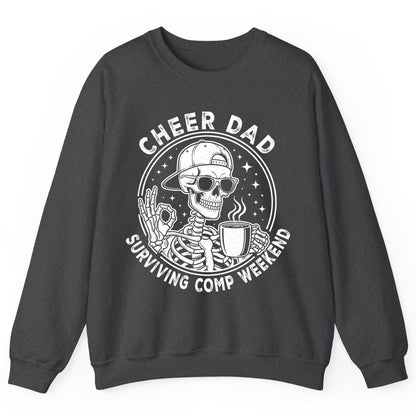 Cheer Dad Surviving Comp Weekend cheer dad Sweatshirt Dark Heather product mockup