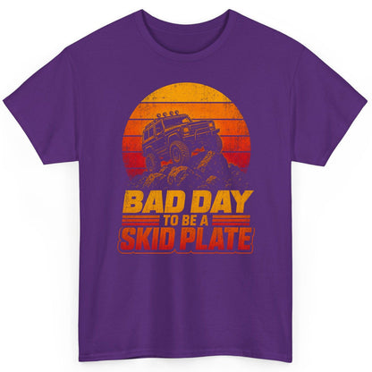 Bad Day to Be a Skid Plate Funny Off-Roading T-Shirt - product mockup - Purple