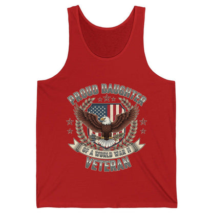 Proud Daughter of a World War Ii Veteran wwii veteran Tank Top Red product mockup