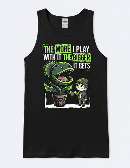 The More I Play With It The Bigger It Gets Carnivorous Plant Tank Top - Black