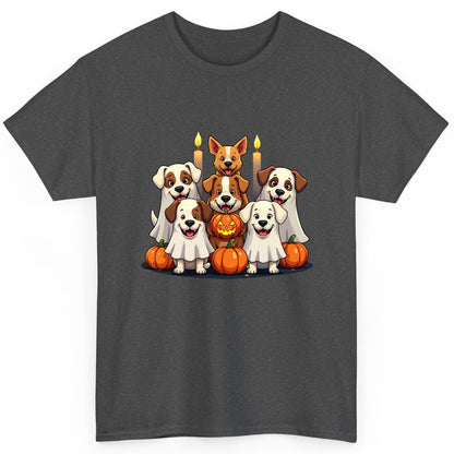 Cute Ghost Dogs Halloween Halloween dogs T-Shirt Dark Heather product mockup
