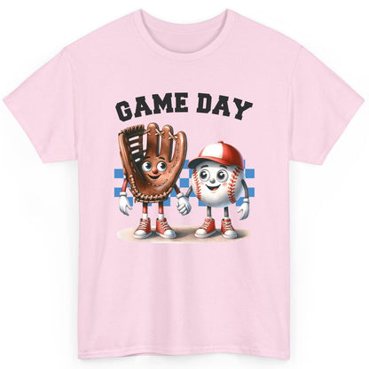 Game Day baseball T-Shirt Light Pink product mockup