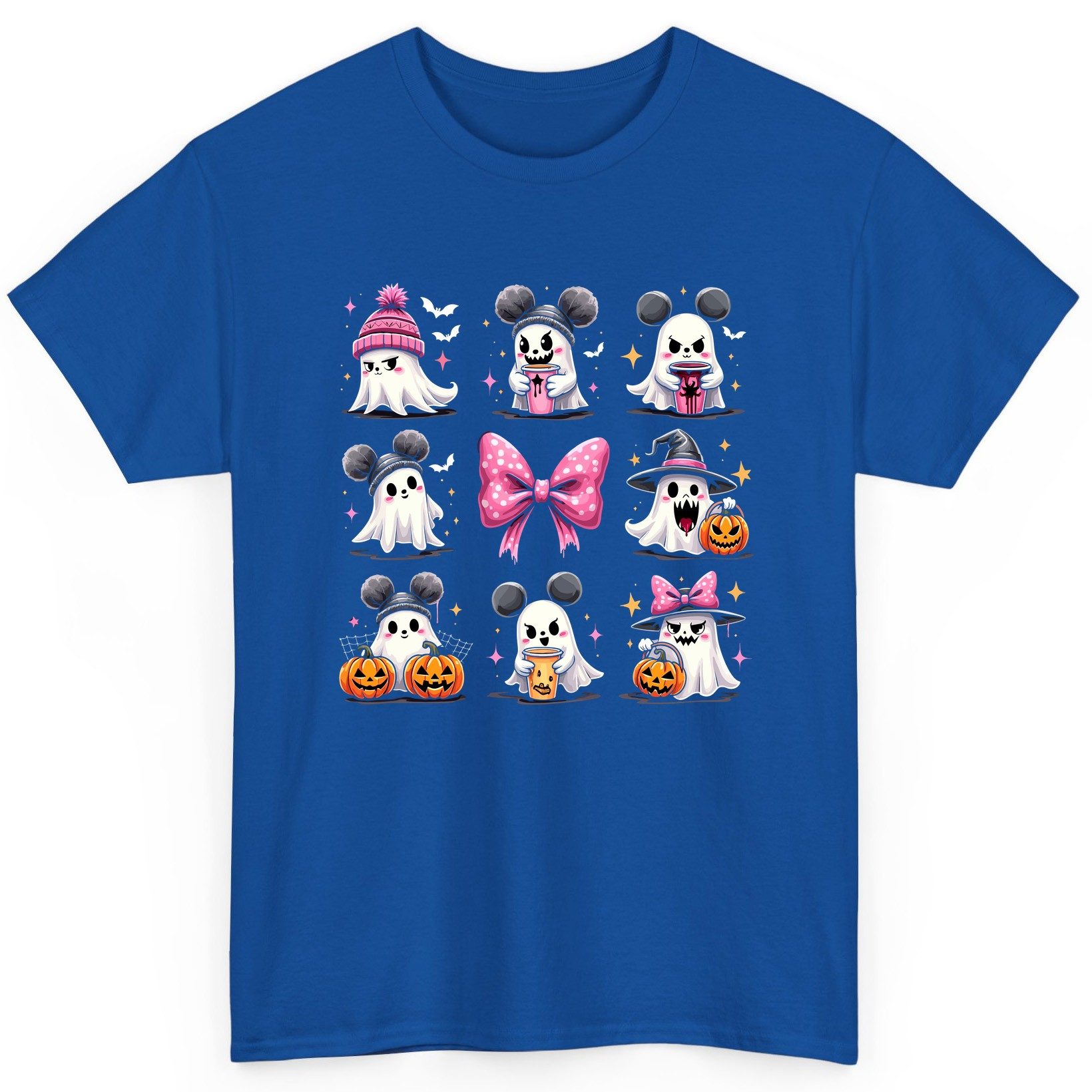 Cute Pink Halloween Ghosts Halloween ghosts T-Shirt Royal product mockup
