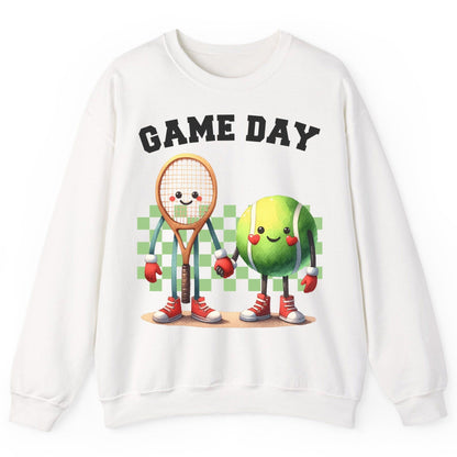 Game Day tennis Sweatshirt White product mockup
