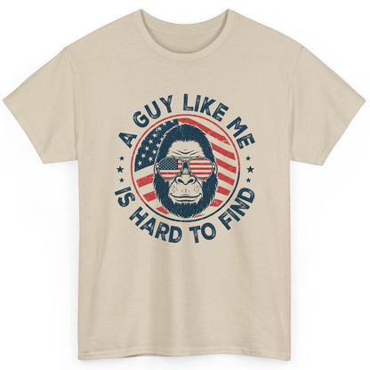 A Guy Like Me Is Hard to Find patriotic bigfoot T-Shirt Sand product mockup