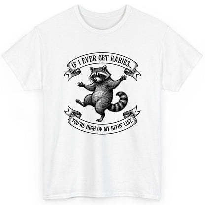 Subtle Raccoon Sketch raccoon T-Shirt White product mockup
