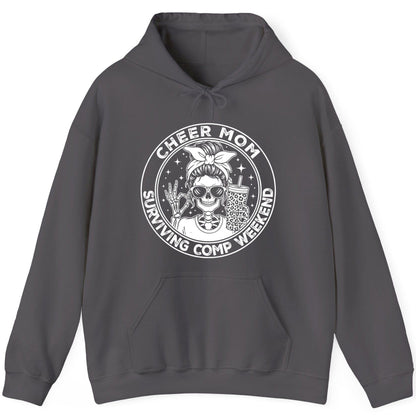Cheer Mom Surviving Comp Weekend cheer mom Hoodie Charcoal product mockup