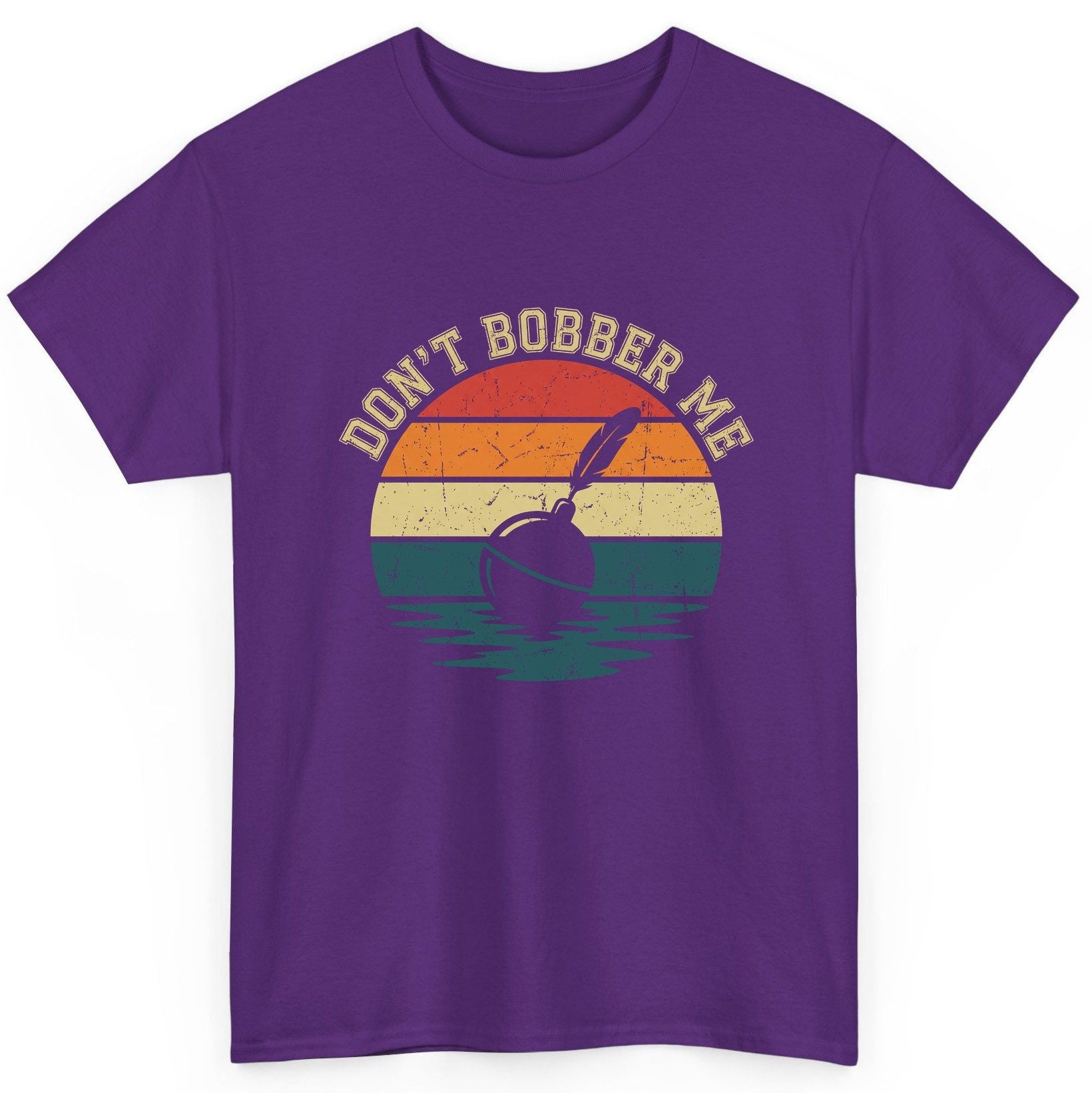 Don't Bobber Me fishing T-Shirt Purple product mockup