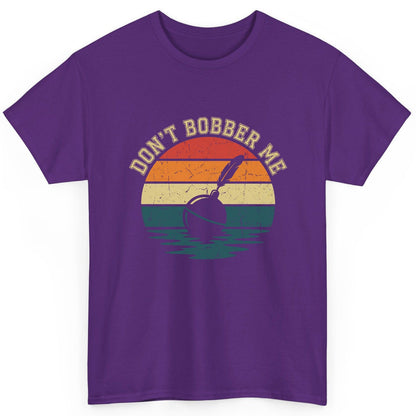 Don't Bobber Me fishing T-Shirt Purple product mockup