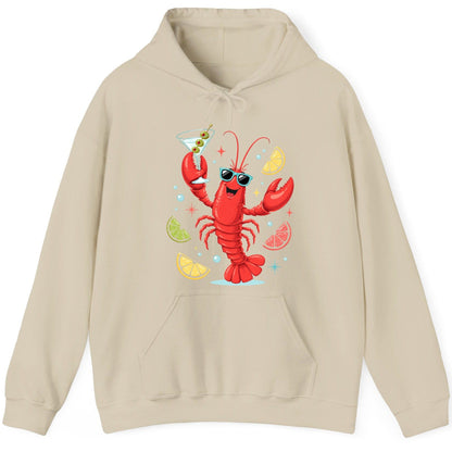 Cartoon Lobster Party lobster Hoodie Sand product mockup