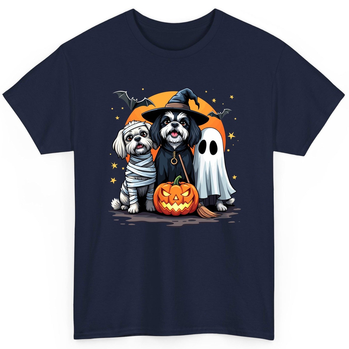 Halloween Dogs Costumes Halloween dogs T-Shirt Navy product mockup