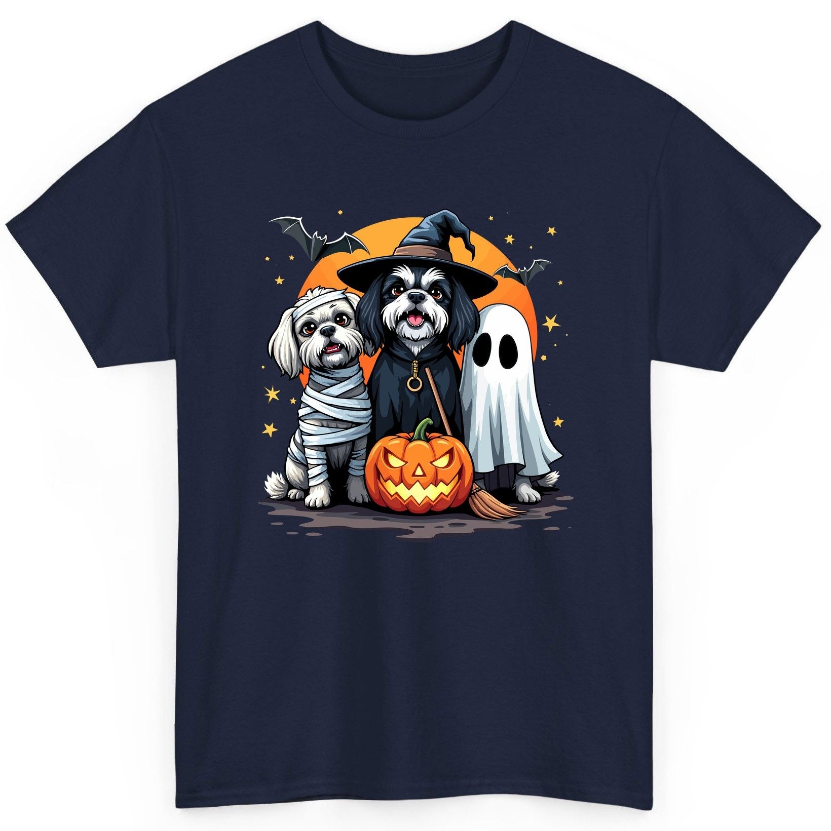 Halloween Dogs Costumes Halloween dogs T-Shirt Navy product mockup