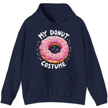 My Donut Costume donut Hoodie Navy product mockup