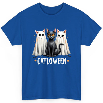 Catloween Halloween cats T-Shirt Royal product mockup