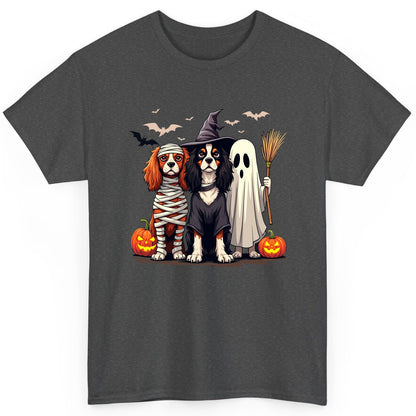 Cavalier Spaniel Halloween Dogs cavalier king charles spaniel T-Shirt Dark Heather product mockup