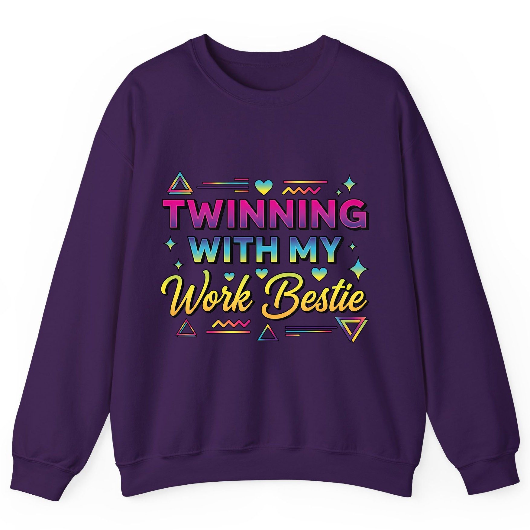 Twinning with My Work Bestie work bestie Sweatshirt Purple product mockup